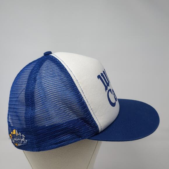 White Castle Snapback Trucker Hat Blue One Size Adjustable Mesh Back Polyester - Picture 4 of 8